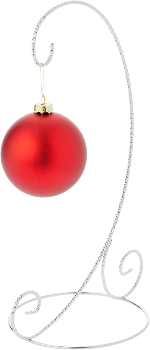Bard's Twisted Silver Ornament Stand, Large, 12.25" H x 5.5" W x 7.5" D, Pack of 2...
