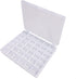 Fbshicung Bobbin Box,Transparent 36 Empty Bobbins Spools Box,Machine Bobbin Organizer Plastic Case,Sewing Craft Plastic Case Storage Box for Sewin...