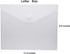8.5 x 11 Clear Letter Sized Plastic Envelopes Document File Storage Holder 6 Pack Hook Loop Closure (6 Pack)...