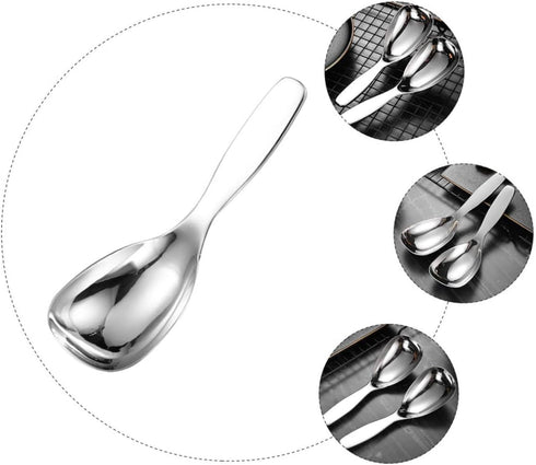 Serving Spoon Serving Spoon Appetizer Spoons Metal Serving Spoons Stainless Steel Serving Utensils Non Stick Rice Scooper Potato Spoon Food Servic...