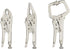 Hoteche 3pcs 5" Mini Locking Plier Set C-Clamp, Long Nose, Round Jaw Versatile Tools for Grip, Clamp, and Secure...