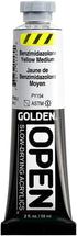 OPEN Slow-Drying Acrylics by GOLDEN, Benzimidazolone Yel Med, 2 fl oz. tube, Professional Acrylic Paint, Semi-Transparent...