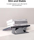 MOFT Invisible Slim Laptop Stand, Adhesive and Reusable, Adjustable Perfect Viewing Angles, Compatible with Laptops Up to 15.6", Grey...