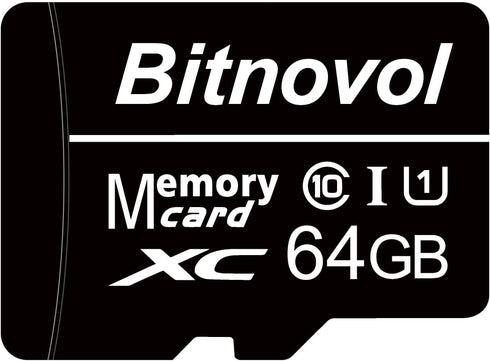 64GB Micro SD Card - Memory Card for Security Camera,Read 100MB/sec,Write 25MB/sec,Micro SD Card 64 GB for Phone Bird Feeder Cam,Ring Blink Wyze N...