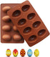 EchoDone Egg Shape Soap Mold Non Stick Silicone Half Egg Mold for Soap Making, Truffles Chocolate, Candy, Jelly, Desserts, Ice Tray Backing Set Ca...