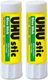 UHU 99655 Stic Permanent Clear Application Glue Stick, 1.41 oz (2 Pack)...
