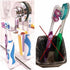 SIMPLELIFE Suction Cup, Mirror, Tile, Wall Mounted, Toothbrush Holder for Bathroom, Does NOT Fall Bathroom Organizer...
