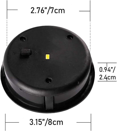 2 Pack Solar Lights Replacement Top Parts 7 Lumens Lantern Lids Light for Hanging Solar Lanterns Outdoor Decorations Garden Patio...