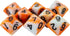 Orange and White Dice - 8 D10 Set - 'Troll Slayer'...
