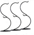 Archi 3 Pack Creative Hanging Plant Glass Stand Flower Holder for Landscape Garden Decor (S Shape Stand)...