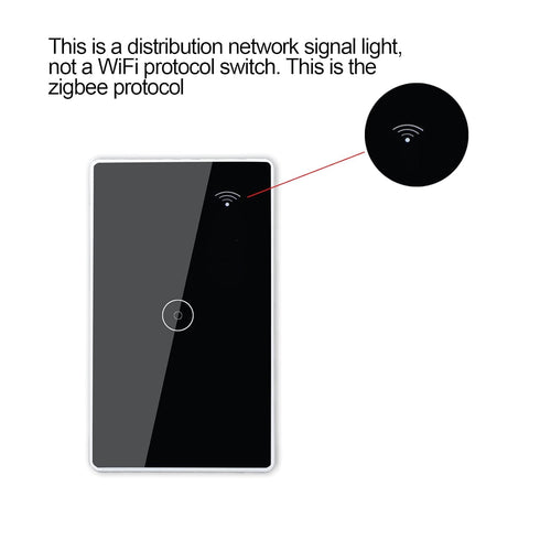 WiFi Brilliant Glass Touch Smart Light Switch Glass Brilliant Zigbee 3.0 Light Switch Work with Alexa and Google Home 4 Gang for Lamp Neutral Wire...