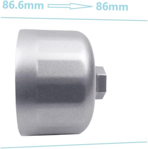 Oil Filter Wrench for BMW VOLVO with Cartridge Oil Filter Housing Caps, 86mm 86.4mm 86.5mm 86.6mm 4 in 1 Oil Filter Removal Tool for Oil Change...