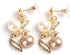 ZJchao 3pcs Fashion Jewelry Set, Pearl Crystal Fashion Eyes Drop Earrings Necklace for Dating, Party, Fashion Show...