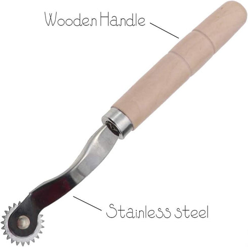 Sewing tracing wheel for sewing patterns, Wood and stainless steel Pounce wheel, Perforation cutter,Overstitch Wheel, paper Perforator Tracing whe...
