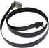 Long Flat Slim Thin Ribbon FPC Micro USB Male 90 Degree Angled up to Standard USB A Male 90 Degree Angled for sync and Charging Black (100CM Micro...