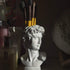 Lemonadeus Unique David Sculpture Decor Makeup Brush Holder Storage Cosmetic Organizer Make Up Brushes Display/Vase/Penholder...