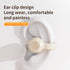 Single Non in Ear Wireless Headphones, Lightweight Earclip Bluetooth Headsets, Touch Control Business Sports Earphones with Microphone (Skin Color...