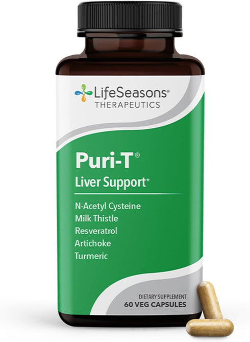 Puri-T - Liver Cleanse & Detox Support Supplement - Resveratrol, N-Acetyl Cysteine, Milk Thistle, Artichoke & Turmeric - Supports Tissue Regenerat...