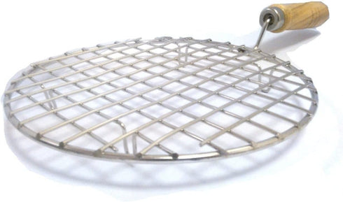 Sahishnu Online & Marketing Round Roasting Net with Cooking Tong,Papad Roaster, Roasting Pan,Wire Roaster,Roasting Net, Steel Cooking Tong,Chimata...