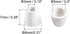 uxcell 200pcs Ceramic Electrical Insulator, 3mm Dia Tapered Porcelain Tube Ceramic Beads, High Temperature Max 1000C for Oven...
