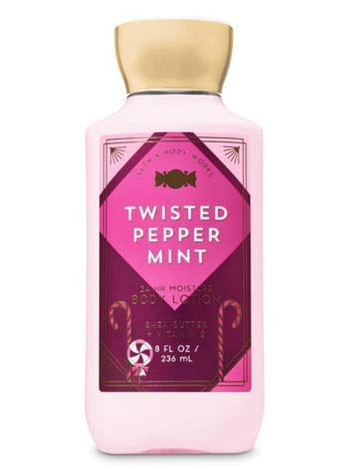 Bath & Body Works Shea & Vitamin E Lotion Twisted Peppermint 8oz...