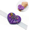 HONEYSEW New Heart Magnetic Wrist Pin Holder Sewing Pin Cushion Caddy Storage Case Sewing Tool (Purple Magnetic pin Cushion Caddy)...