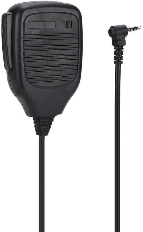 Handheld Speaker Mic,3.5mm Walkie Talkie Shoulder Speaker Microphone with PU Wire for/Yaesu,TwoWay Radio Mic Speaker for Police,Security Personnel...