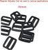 20Pcs plastic Slide Buckles, Webbing Strap Fastener for Backpack 3/4 Inch/ 20mm (Inner Length) Plastic Slides Button Bulk Adjustable Webbing Trigl...