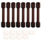 Baby Safety Locks - Child Proof Adjustable Latches for Cupboard Doors and Drawers Dresser Doors Closet Toilet Seat Oven Refrigerator Appliances,8 ...