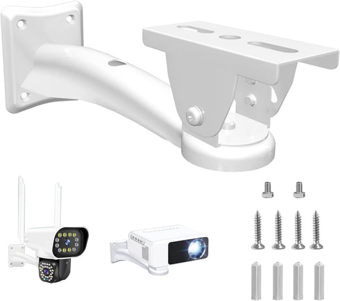 Mini Projector Wall Mount/Projector Hanger/CCTV Security Camera Housing Mounting Bracket(White) - for CCTV/Camera/Projector/Webcam...