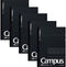 KOKUYO Campus Notebook, Business Type, Grid 5mm Ruled, Semi-B5, 40 Sheets, Black Cover, Pack of 5, Japan Import (NO-4S5-D)...