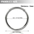 Ewparts Metal Rings 2 inch Macrame Metal Rings for Crafts for Macrame Plant Hangers Dog Collars 10 Pack 5mm Thick Welded Heavy Duty O Ring 2 in Bu...