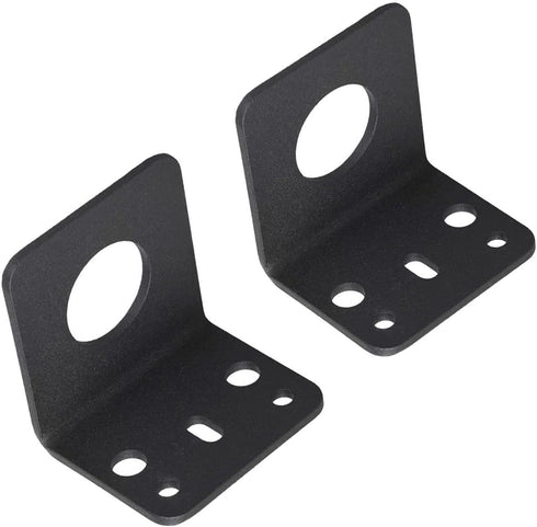 2 Pcs L-Bracket 1255 3/4 Hole Thick Steel Mobile Antennas Brackets for UHF VHF Coax NMO Antenna Mounts Cable Mobile Antennas (Black)...