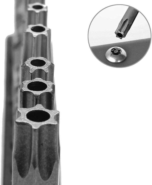Rocaris 10pcs 6 In T8 - T40 Security Torx Bit Set - Torx Star Drive Security Screws - S2 Steel, 1/4 Inch Hex Shank - Fit All Standard Bit Holders ...