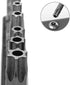 Rocaris 10pcs 6 In T8 - T40 Security Torx Bit Set - Torx Star Drive Security Screws - S2 Steel, 1/4 Inch Hex Shank - Fit All Standard Bit Holders ...