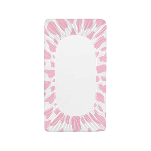 Cow Baby Changing Pad Cover Waterproof Cradle Sheets Infant/Toddler Cozy Breathable Universal Tray Table Mat Stretchy Lightweight Sheet Crib Mat...