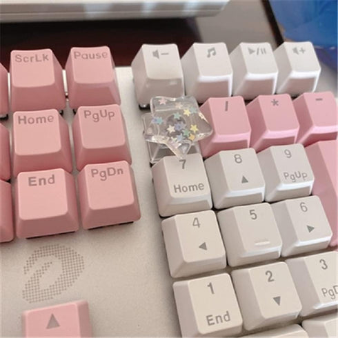 Personalized Transparent Star Keycap Handmade Keycap Cherry Profile Keycap Esc Backlit Keycap Gift R4 Height for Mechanical Keyboard MX Switch...