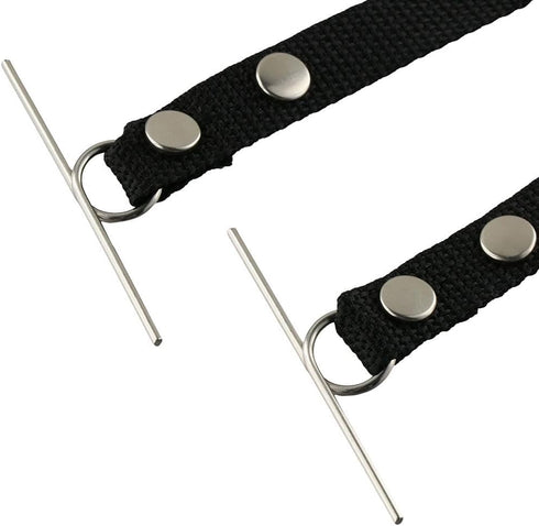 4pcs Black Tape Thong for Tool Belts, Polyester Electrical Tape Chain Strap, Electrical Contractor Tool Belt for Pouch Bag...