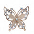 Women's Rhinestone Crystal Butterfly Brooch Pins Elegant Insect Scarf Shawl Corsage Clothing Accessories(Gold), 0.3527 Ounce...