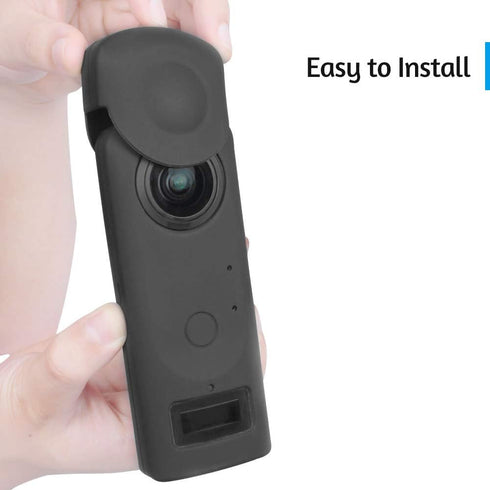 Andoer Soft Silicone Protective Cover Case with Lens Protection Case for Ricoh Theta Z1 Camera Accessories Shockproof Scratch-Proof...