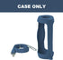 for JBL Charge 5 Waterproof Bluetooth Speaker Silicone Cover Case, Portable Silicone Travel Case with Carabiner, Protective Skin Case (Blue Case) ...