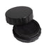 Denture Case,Dental All-Ceramic Veneer Processing Box, Denture Veneer Processing Box Round Shape Reusable Black Denture Storage Box with Spare Pad...