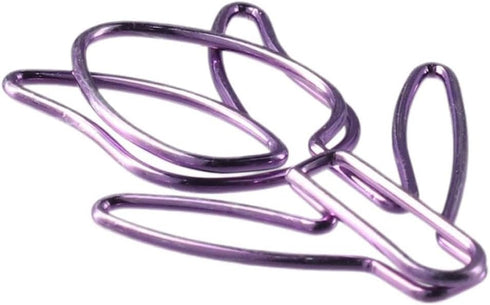 50PCS Tulip Paper Clips,Cute Paper Clips,Flower Shape Paper Clips,Creative Cartoon Office Shape Abnormity Paper Clip...