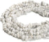 7-8mm Natural White Howlite Gemstone Chips Healing Gravel Bracelets Necklace Kit Irregular Tumble Stone Beads DIY Crafts Design Jewelry Making 32"...