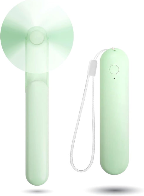 Nezylaf Handheld Mini Fan?Portable Small Pocket Fan?Rechargeable Personal Fan with Power Bank 2000mAh, Travel Essentials for Women...