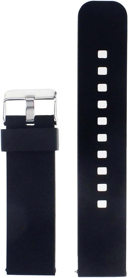 Watch Band/Strap for Pebble time Smartwatch Band Replacement Accessories with Metal Clasps Watch Strap/Wristband Silicone...