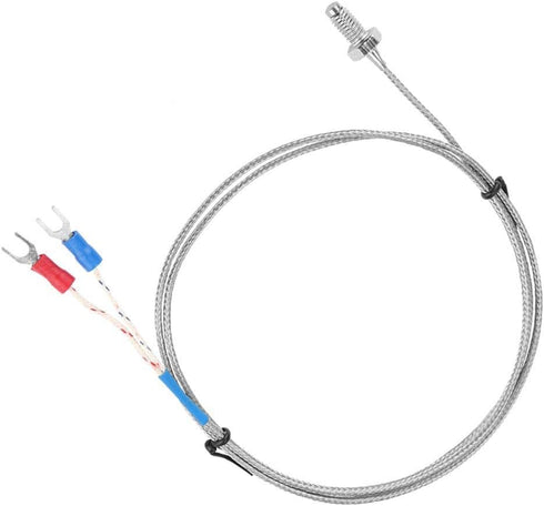 Thermocouple K Type M6 Screw Fine Thread Type K Thermocouple Temperature Sensor Wire 0-400? 1M/2M/3M/4M/5M(3m)...