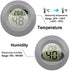 Meggsi 2 Pack Mini Digital Hygrometer Gauge Indoor Thermometer, LCD Monitor Temperature Outdoor Humidity Meter for Greenhouse Jars Incubators Guitar Case, Fahrenheit (?) or Celsius(?)