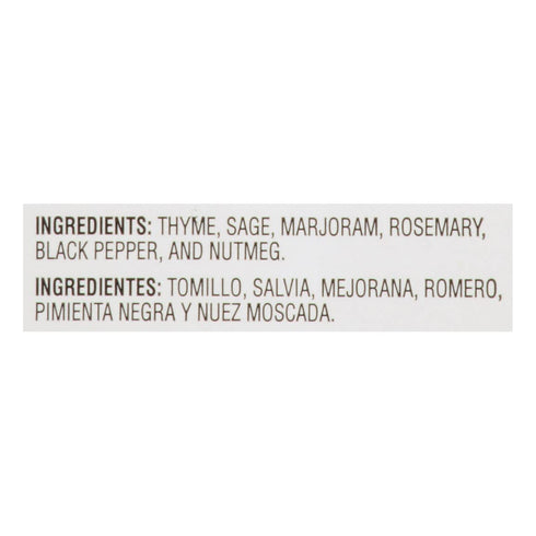 McCormick Culinary Poultry Seasoning, 12 oz - One 12 Ounce Container of Poultry Seasoning Spice with No MSG for Chicken Turkey, Stuffing and Casse...