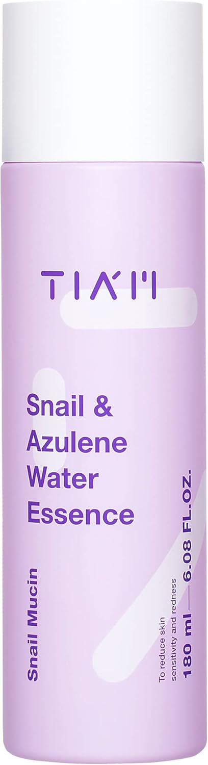 TIAM Snail & Azulene Water Essence, Snail Essence,Snail Essence, Hydrating Toner for Face with Snail Secretion Filtrate, Repair Damaged Skin, Snai...
